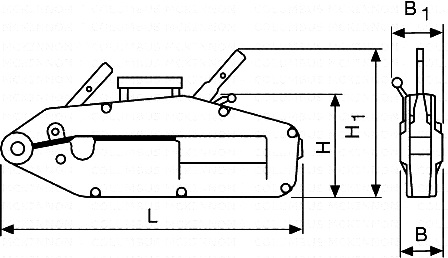 Y32 Yaletrac cable Puller dimensions