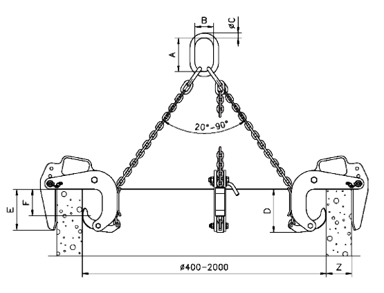 Camlok BTG Pipe Lifting Clamps