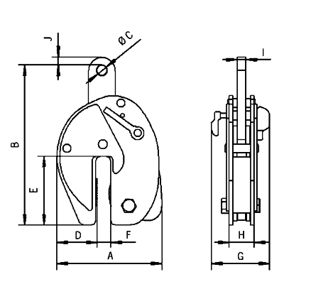 Camlok PP Pile Pulling Clamp