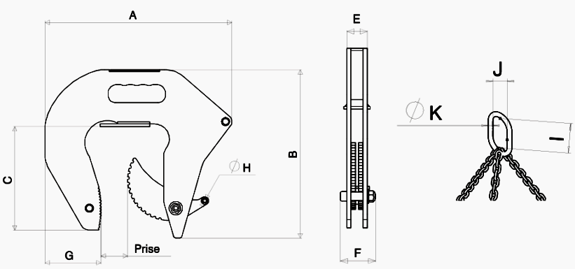 Topal RB Manhole Hooks dimensions