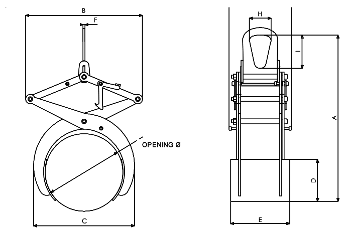 Topal TI Pipe Clamp