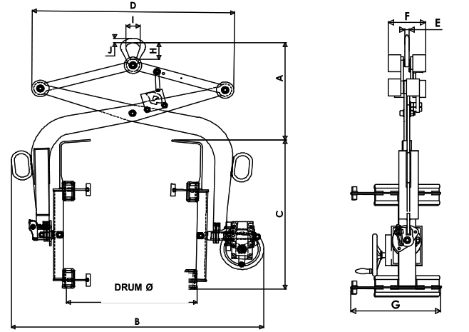 Topal VFB Drum Clamp