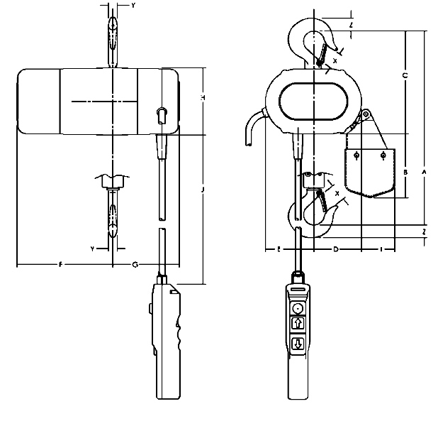 Yale CPS Electric Hoist Electric Chain Hoist Lifting Gear Direct