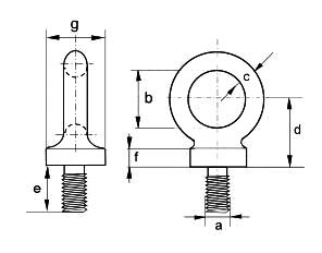 dynamo eye bolt whitworth thread