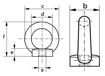 stainless steel eye nuts metric untested