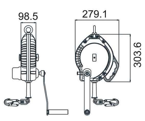 Fall Arrest Block with Winch - FA 20 401 20