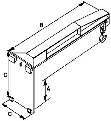 Contact ERJ Easy Reach Jib Arm (carriage mounted) dimensions