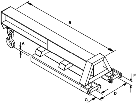 Contact FML Maxi Fork Mounted Jib Arm dimensions