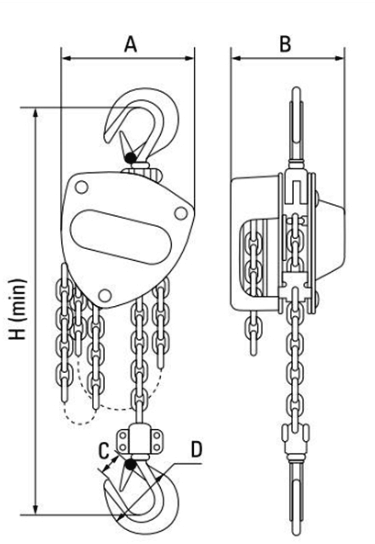 viper chain block for lifting tasks