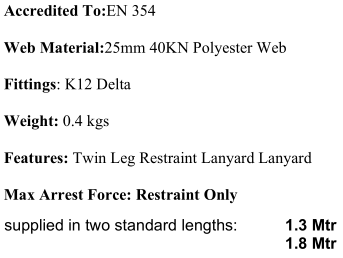 Ridgegear RGL14 Twin Leg Restraint