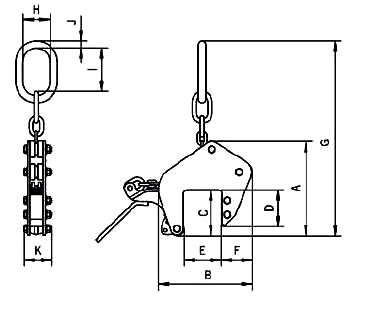 The TAG plate clamp is versatile with a large jaw and is classed as universal.  dimensions