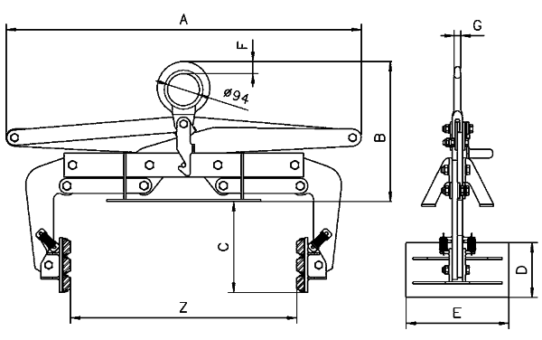 large jaw Block Grabs