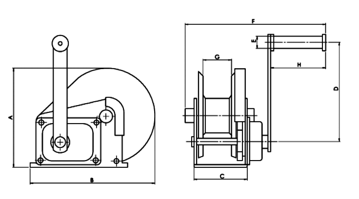 trailer winch